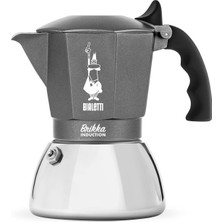 Bialetti - Brikka Indüksiyon: 4 Cups Ocak Üstü Bol Köpüklü Espresso Pişirici - 170ML - Alt Hazne: Dı