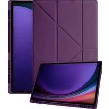 Samsung Galaxy Tab A11 Kalemlikli Mars Tablet Kılıfı - Mürdüm