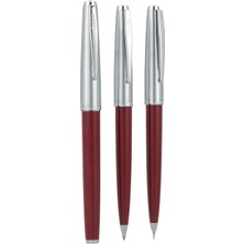 Scrikss Metropolis 78 Dolma Kalemtükenmez Kalemversatil Kalem Takım Bordo
