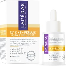 Laperas Lapéras Vitamin C Serum%12 Aydınlatıcı Leke Karşıtı Cilt Tonu Eşitleyici Hyaluronik Asitli Ferulik A