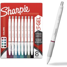 Sharpie Sharpıe S-Jel Kalemler, Moda Varil Jel Kalemler, Inci Beyaz Gövde, Orta (0,7 Mm) Nokta, Kalın Mürekk