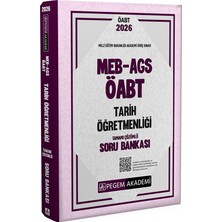 Pegem Akademi Yayıncılık 2026 Meb Ags Öabt Tarih Öğretmenliği Tamamı Çözümlü Soru Bankası