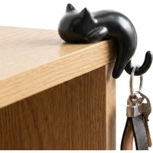 SN-29184 Kedi Figürlü Yapışkanlı Köşe Askılık