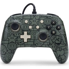 Switch Için Geliştirilmiş Kablolu Powera Controller – Power-Up Mario, Gamepad, Oyun Kumandası, Kablo