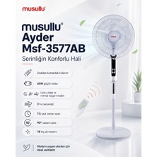Musullu Ayder MSF-3577AB 65 W 18 Inç Uzaktan Kumandalı Ayaklı Vantilatör