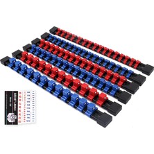Swanlake Garden Tools Abs Soket Düzenleyici Sürücü Soketi Tutucu, 6 Adet 1/4 Inç x 32 Klips, 3/8 Inç