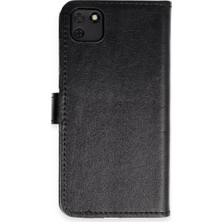 Huawei Y5P Kılıf Trend S Plus Kapaklı Kılıf - Siyah