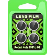 Xiaomi Redmi Note 15 Pro 4g Raze Metal Kamera Lens - Gümüş