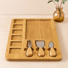 Mdf 6+1 Bölmeli Kahvaltı Peynir Sunum Panosu 30X39.5 cm