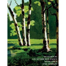 Createspace Notebook 120 Numbered Pages With Lines And Margin: Art Series Notebook With Cover By Arkhip Kuindzhi
