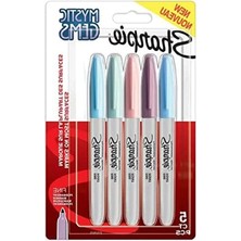 Aesco 5'li Paket Kalıcı Markör, Mystic Gems Renk Seçenekleri
