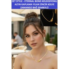 Zetconcept Zet Style “eternal Bond” Kilit Motifli Yılan Zincir Kolye – Zamansız Bağ Sembolü