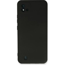 Realme C11 2021 Kılıf Nano Içi Kadife Silikon - Siyah