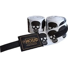Aesco Leon Big Skulls Kuru Kafa 5 Metre Boks Bandajı