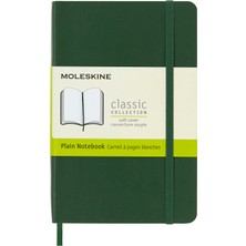 Moleskine Klasik Boş Not Defteri (Softcover Elastik Kilitli, Boyut A6 9 x 14, 192 Sayfa) Myrte Yeşil