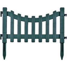 Omnipazar IRK-SB105 Sarmaşık Plastik Bahçe Dekorasyon Çiti 12'li Set Yeşil