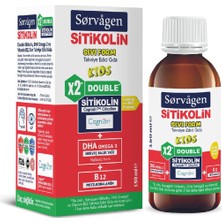 Sorvagen Double Sitikolin Sıvı Form_ Sitikolin (250 Mg), Dha 3 ve B12 (150 Ml)