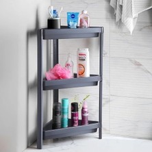 Aesco Üçgen Köşe Rafı, Banyo ve Mutfak Için Yer Tasarrufu Sağlar