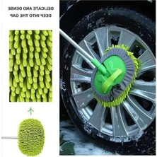 Aesco Uzun Saplı Araba Yıkama Fırçası, Mikrofiber Temizleme Seti