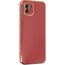 Samsung Galaxy A03 Kılıf Volet Silikon - Kırmızı