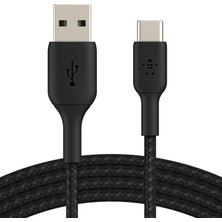 Belkin Örgülü Usb-C Kablosu (Boost Charge Usb- C-Usb Kablosu, NOTE10, S10, Pixel 4, iPad Pro, Switch