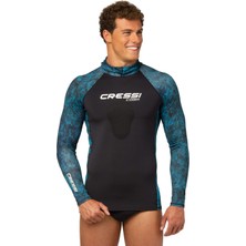 Cressi Üniseks Cobia Rash Guard Rash Guard Su Sporları ve Göğüs Kemiği Koruması Için Kapüşonlu Tişör