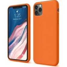 Apple iPhone 11 Pro Kılıf First Silikon - Turuncu