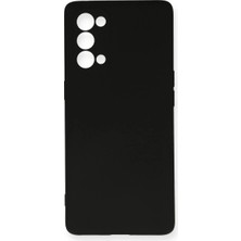 Oppo Reno 5 Kılıf Nano Içi Kadife Silikon - Siyah