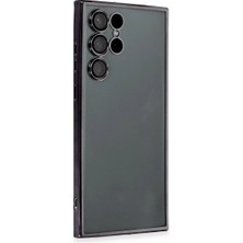 Samsung Galaxy S22 Ultra Kılıf Razer Lensli Silikon - Siyah