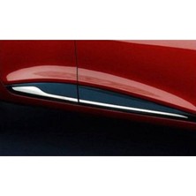 New Global Btm Otomotiv (572)4 Krom Yan Kapı Çıtası 4 Parça 2012 Sonrası Renault Clio ile Uyumlu