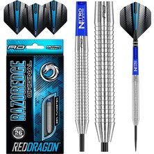 Red Dragon Razor Edge Original Dartpfeile 24 Gram Uçuşlar ve Gövdelerle Tungsten Dart Seti