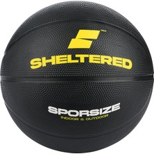 Sporsize Kauçuk Basketbol Topu Outdoor - Dış Alan (Siyah, 6 Numara)