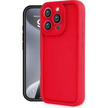 Apple iPhone 16 Pro Kılıf Viera Silikon - Kırmızı