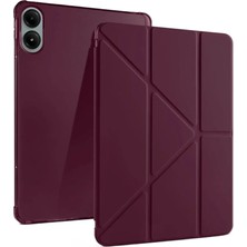 Xiaomi Redmi Pad Pro 12.1 Kılıf Kalemlikli Mars Tablet Kılıfı - Mürdüm