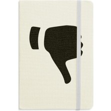 Dıythinker Binicilik Jest Silüeti Desenli Defter Kumaş Sert Kapak Klasik Günlük A5 A5 (144 x 210 Mm)