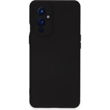 One Plus 9 Kılıf Nano Içi Kadife Silikon - Siyah
