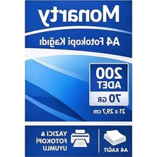 Aesco Beyaz A4 Fotokopi Kağıdı, 200 Sayfa, Yazıcı ve Fotokopi Uyumlu