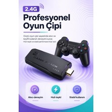 Aesco Çift Kollu Kablosuz Oyun Konsolu Tv Bağlantılı Klasik Oyunlar Için Pratik Set