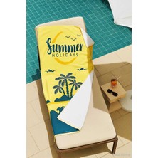 Universal Seadream Tropikal Desenli Plaj Havlusu 70X140 cm Summer Holiday
