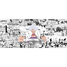 Aesco Porge Gaming Mouse Pad 70X30, 90X40 Mouse Pad Xxl Büyük Dikişli Oyuncu Mouse Pad Speed Mousepad (One Piece Luffy, 80X30 Cm)