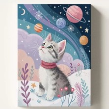 Aesco Sayılara Göre Boyama Tuvali, 40X50 cm Hobi Seti