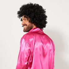Aesco Siyah Renk Kıvırcık Afro Bonus Peruk