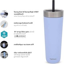 Aesco Yalıtımlı Su Şişesi, Pipetli ve Mavi Renkli 720 ml
