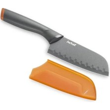 Aesco Paslanmaz Çelik Santoku Bıçağı, 12 cm Kesim Uzunluğu ile Mutfak Için