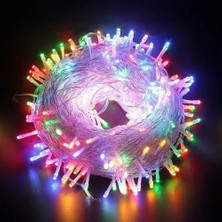 Aesco Mey Ithalat® 10M 100 LED Boncuk Lamba Rgb Işık Şeffaf Kablo