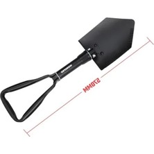 Aesco Katlanabilir Çok Amaçlı Kamp Küreği, 570 mm Uzunlukta ve Pratik Tasarım
