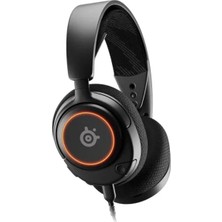 Aesco Steelseries Arctis Nova 3 Multi-Platform Gaming Kulaklık, Hi-Fi Sürücüler, 360 Derece Uzamsal Ses, Rgb Işıklar, Gen2 Clearcast Mikrofon Standart