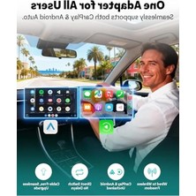 Aesco Mini Kablosuz Carplay Adaptörü, Wi-Fi 6 ve Bluetooth 5.4 ile Donatılmış