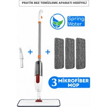 Dofix 3+1 Yedek Bezli Çok Amaçlı Su Hazneli Mikrofiber Spreyi Mopu Temizleme Aparatı Hediyeli