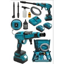 Aesco Pro Seri 48WF Kömürsüz Motor Yüksek Basınçlı Akülü Oto Araba Yıkama Ilaçlama Makinesi Şarjlı